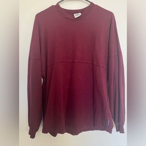 Burgundy Breckenridge Long Sleeve Oversized Shirt